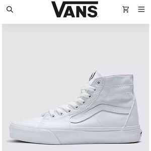 VANS Sk8-Hi Tapered Canvas Shoe. Womens 8.5